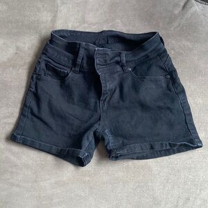 Black Denim Jean Shorts
